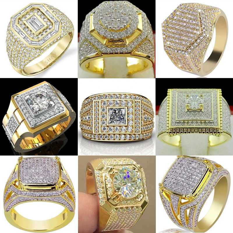 European and American Trent Crystal Inlaid Womens Ring Banquet Fashion Busin Ring JewelryXJ250412