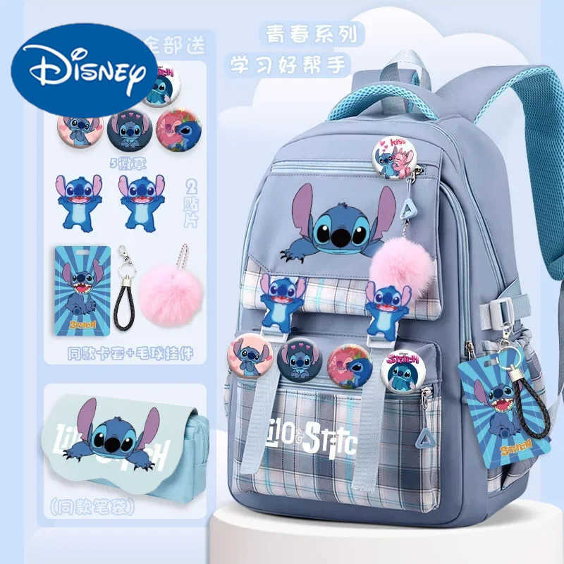 Disneys new sewing student backpack is a casual lightweight large capacity cartoon cute college backpack X250412