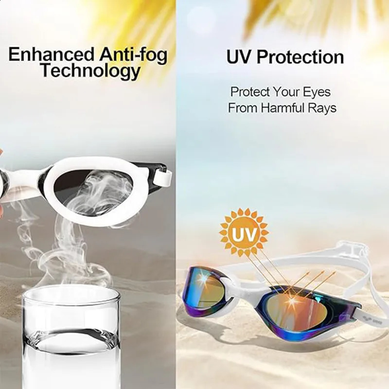 ARENA Professional Anti-Fog HD Swimming Goggles Leak Proof Protection Glasses Men Women Adjustable Silicone Swim EYEWEAR 250411