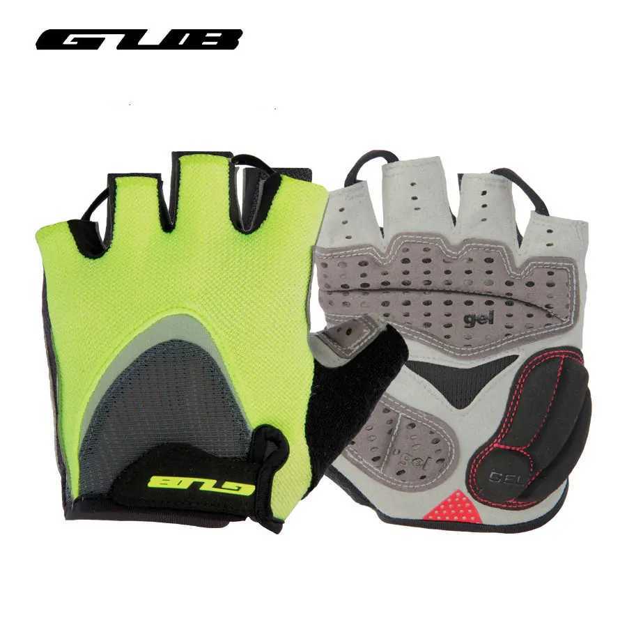 GUB Endurance Cycling Gloves Bicycle Bike Fingerless Gloves Silicone Half/Short Finger Extra Gel Gloves Double Gel-Vent PaddingC250412