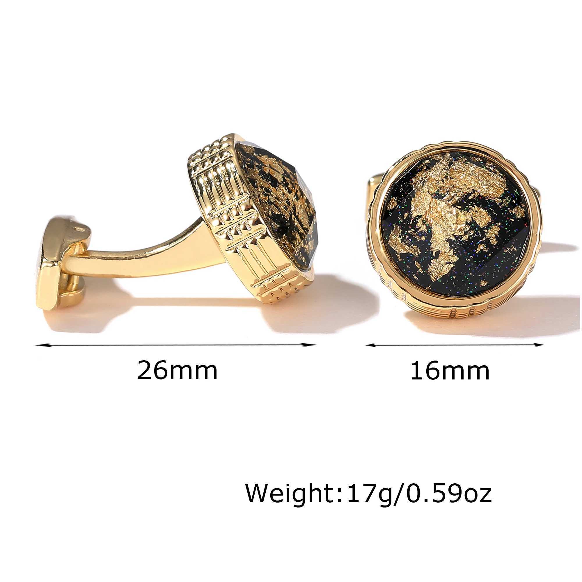 Cufflinks gold TOMYE XK22S014 personalized round tailcoat formal shirt cufflinks mens wedding gift jewelry buttonsT250412