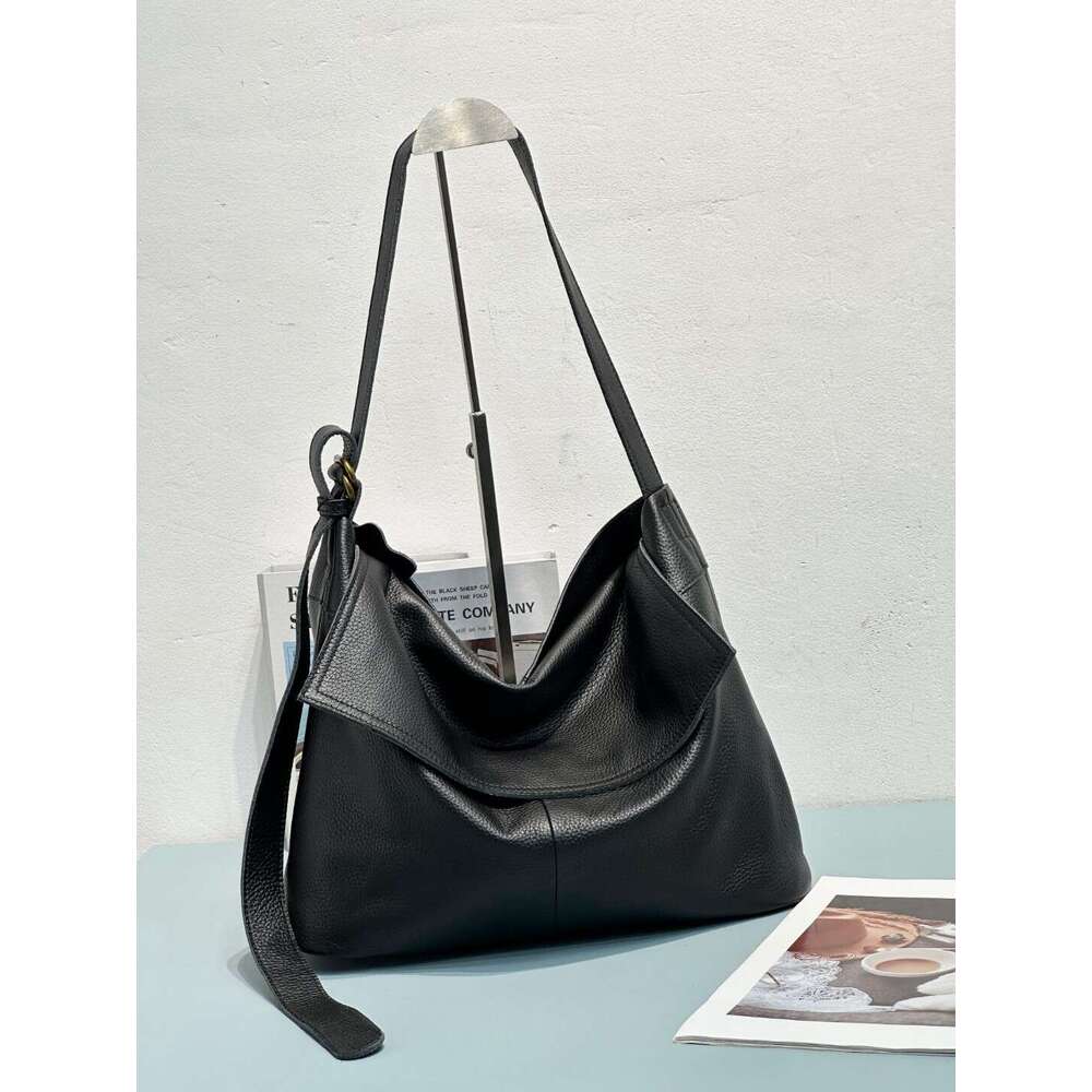 Luxury bag designer niche top natural soft leather Satchel Beach Bags slouchy casual women Totes large capacity shoulder messenger bag