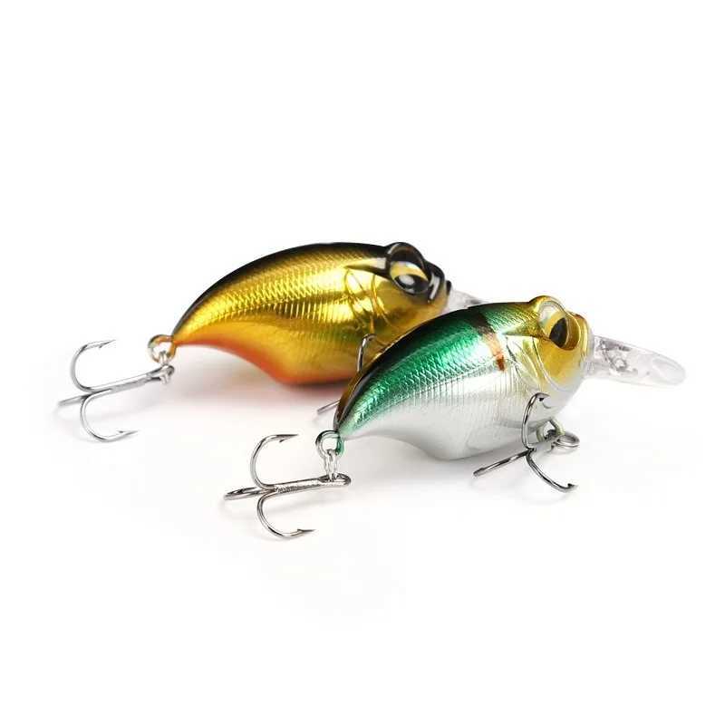 New Crankbait Wobblers Lure 38mm/8g 48mm/11g High Quality Hooks 10 Different Colors Artificial Bait Hard Fishing Cranks Z250411