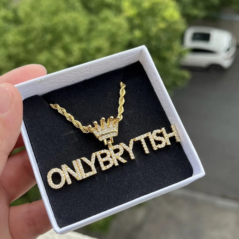 DUOYING Customized Butterfly Necklace Personalized Hollow Zircon Original A-Z Letter Pendant Hip Hop Jewelry Gift 250409