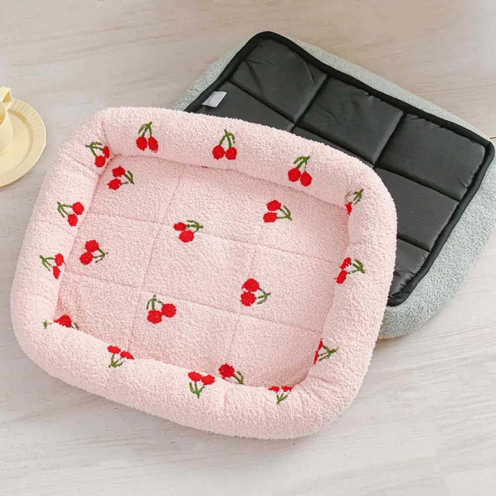 Dog bed thick breathable soft and comfortable kitten mat cute reusable and washable puppy square kennel pet supplies X250412