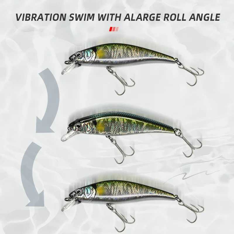 ALLBLUE EDGE 90S Heavy Sinking Minnow Flat Wobbler Fishing Lure 90mm/15.5g Artificial Hard Bait Crankbait Trout Bass Tackle Gear Z250411