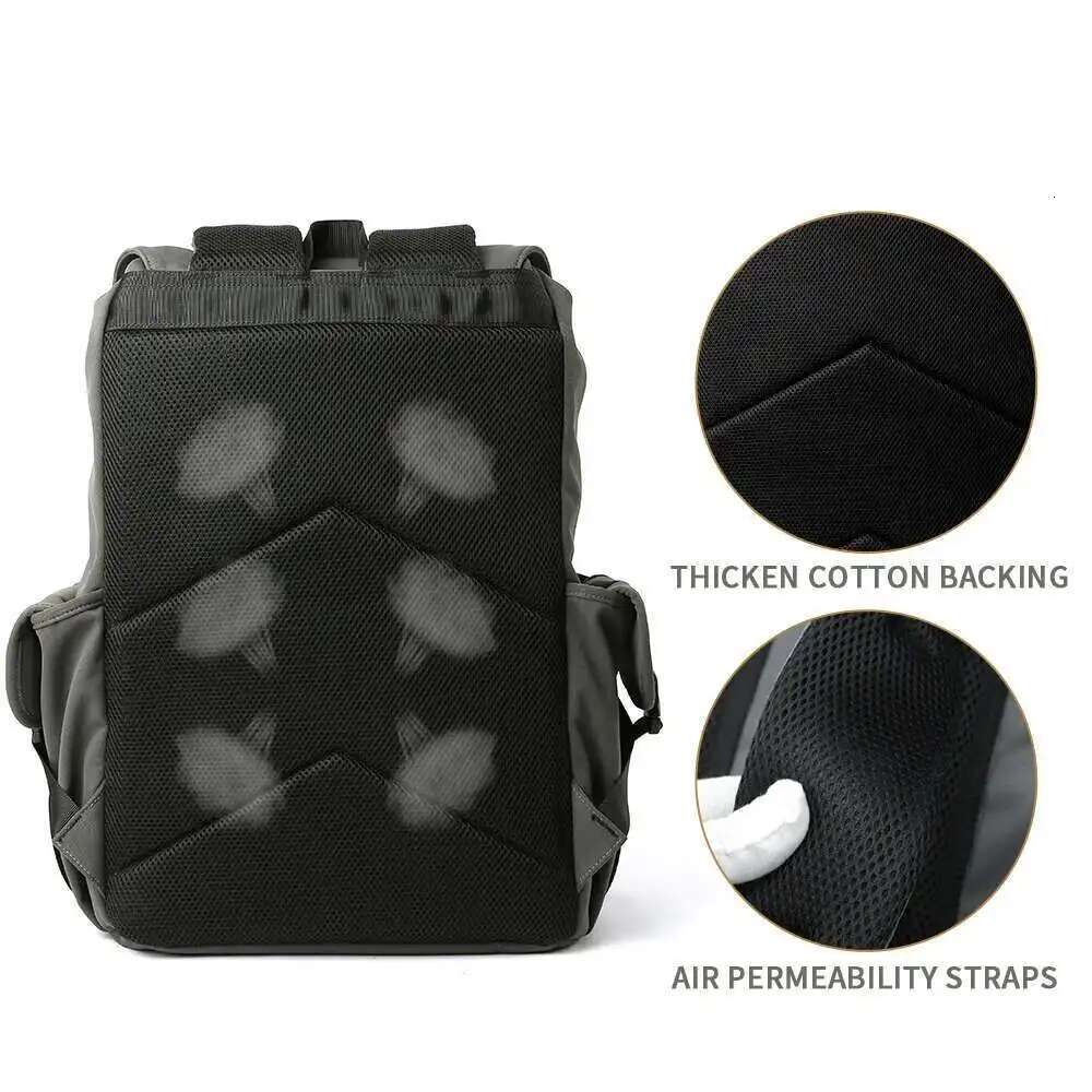 Fashion Drawstring For Men Oxford Waterproof 17.3 Inch Laptop Mochila Large Capacity Travel Durable College Backpack Business