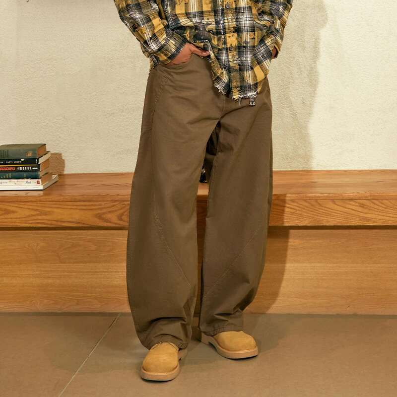 Men's Washed Cargo Pants 2024 New Arrivals Vintage Trousers Cotton Loose Casual Pant