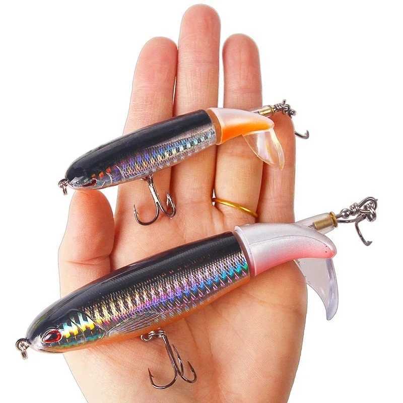 1Pcs Plopper Fishing Lure 13g/15g/35g Catfish Lures For Fishing Tackle Floating Rotating Tail Artificial Baits Crankbait Z250411