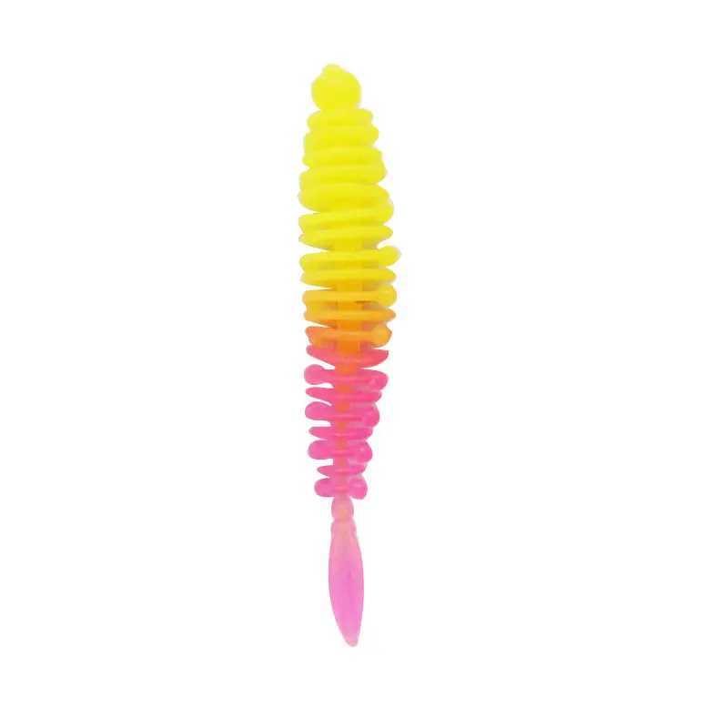10Pcs Fishing soft Lures Jig Trout Worm Soft Baits 5.5cm/1g Artificial Sea Worms Earthworm Fishing Soft Lures Wobblers Tackle Z250411