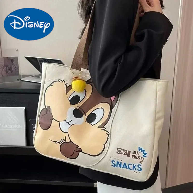 Disney Chichititi Cartoon Printed Large Capacity Womens Handbag Daily Travel Mummy Bag Fashion Casual Shoulder BagXJ250412