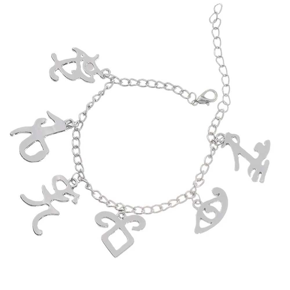 Hot The Mortal Instruments City of Bones Bracelet Inspired Angel Power Rune Symbols Bracelet Shadowhunters Ispired Charm JewelryC250411