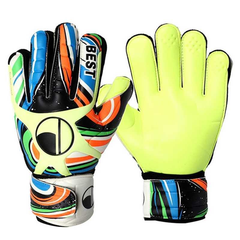 2015 Professional Womens Goalkeeper Gloves with 5 Fingers Preserved Thick Stick Latex Football Goalkeeper GlovesXJ250412