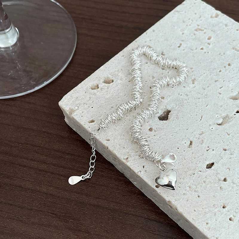 FOXANRY LOVE Heart Punk Brcacelet for Women Couples INS Fashion Creative Vintage Handmade Holiday Beach Accessories GiftsC250411