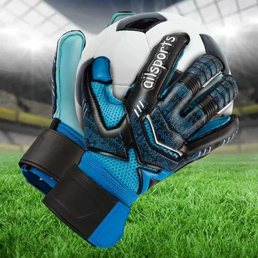 Mens Childrens Goalkeeper Gloves 4mm Thick Latex Sports Football Goalkeeper Gloves 5-Finger Storage Protection Detachable ProtectionXJ250412