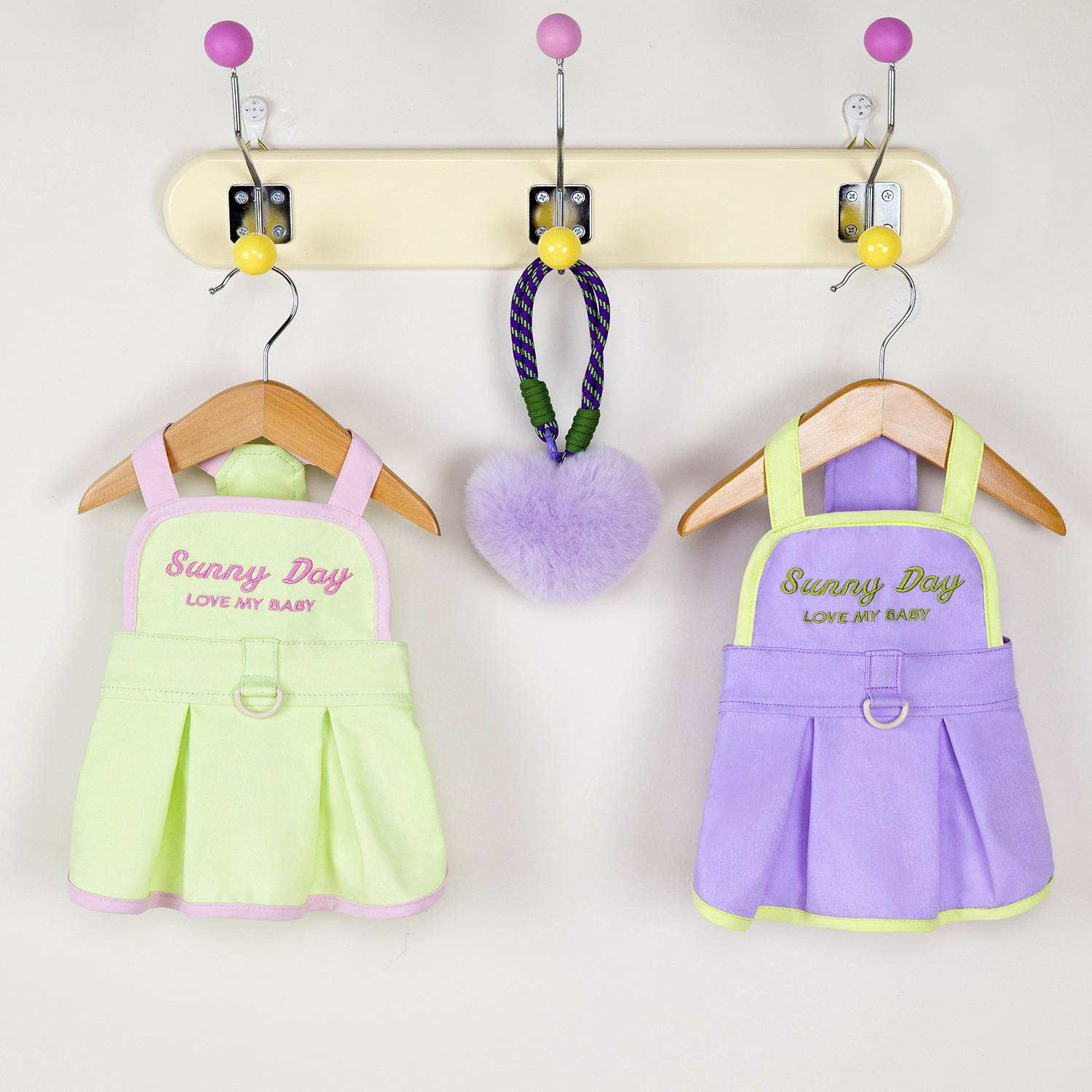 Leisure Dog Clothes Pet Dress Shirt Cute Dog Sundress Embroidered Letters Dress Puppy Summer Apparel Clothes Dog Skirt Shirt with Ruffles for Small Ca