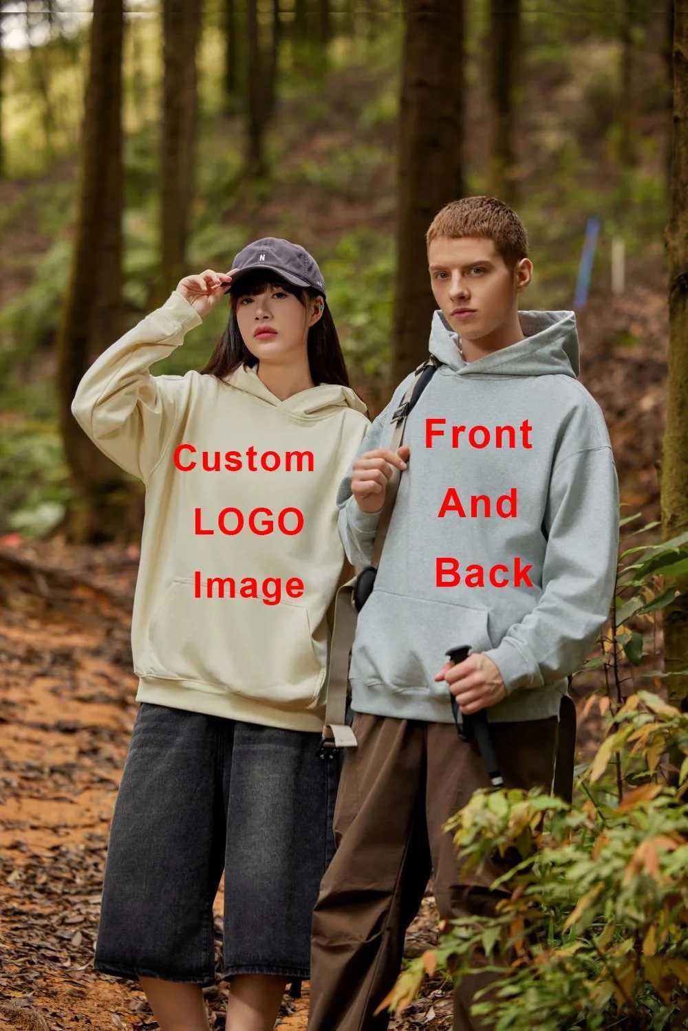 POD customization DIY Custom 450gsm Cotton French Terry Oversized Drop Shoulder Hoodie Men Grey Blue Street Wear Hip Hop Comfortable HoodieT251112