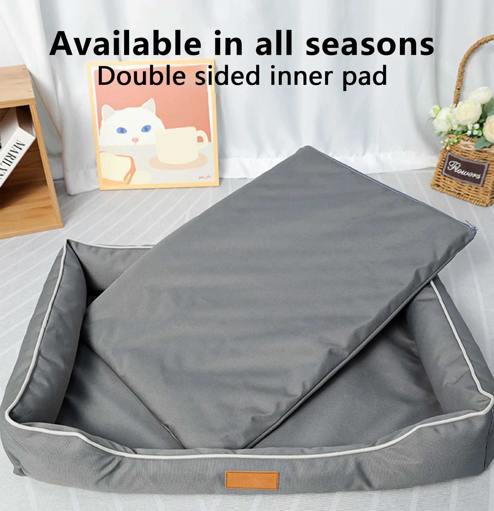 Removable waterproof dog bed upgraded 900D Oxford more waterproof and bite resistant dog bed suitable for all seasons dog accessories X250412