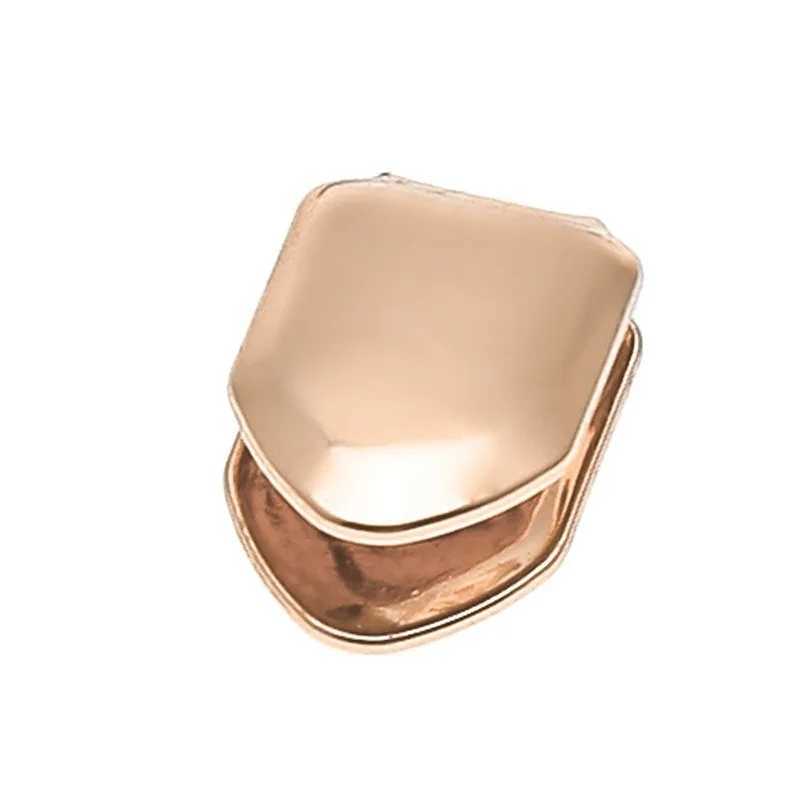 Single tooth bracket hip-hop gold-plated single tooth solid Grillz grill cover jewelry tooth grill mouth neutral tooth cover grinder W250412