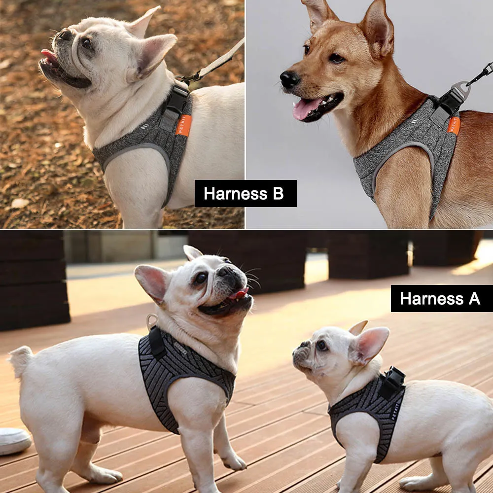 Soft Pet Dog Vest Harness Breathable Outdoor Padded Dog Harness Vest Adjustable For Puppy Small Medium Dogs