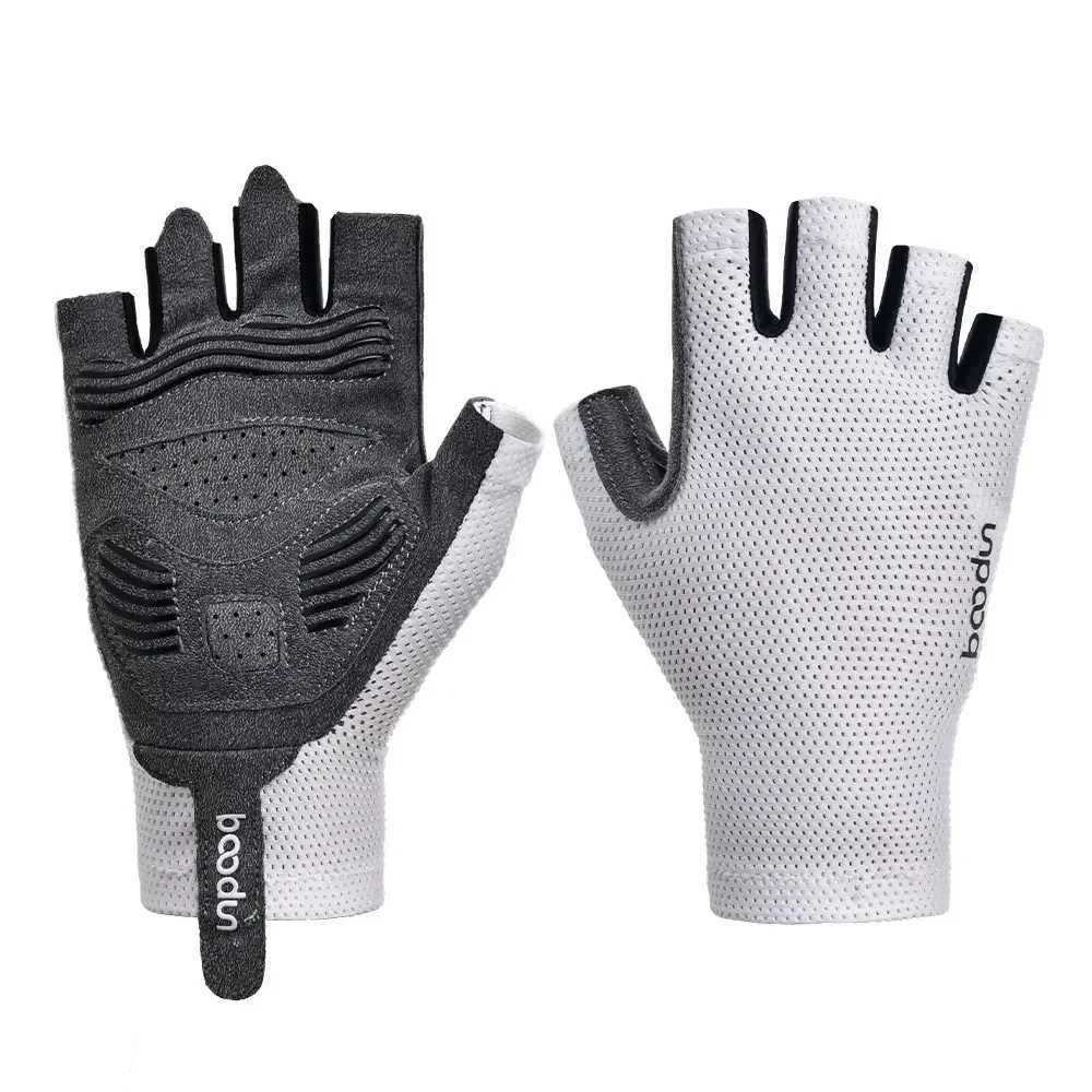 BOODUN 5 Colors Men Women Cycling Gloves Breathable Anti-shock Summer Sport Half Finger Road Bike Gloves Bicycle Racing GlovesC250412