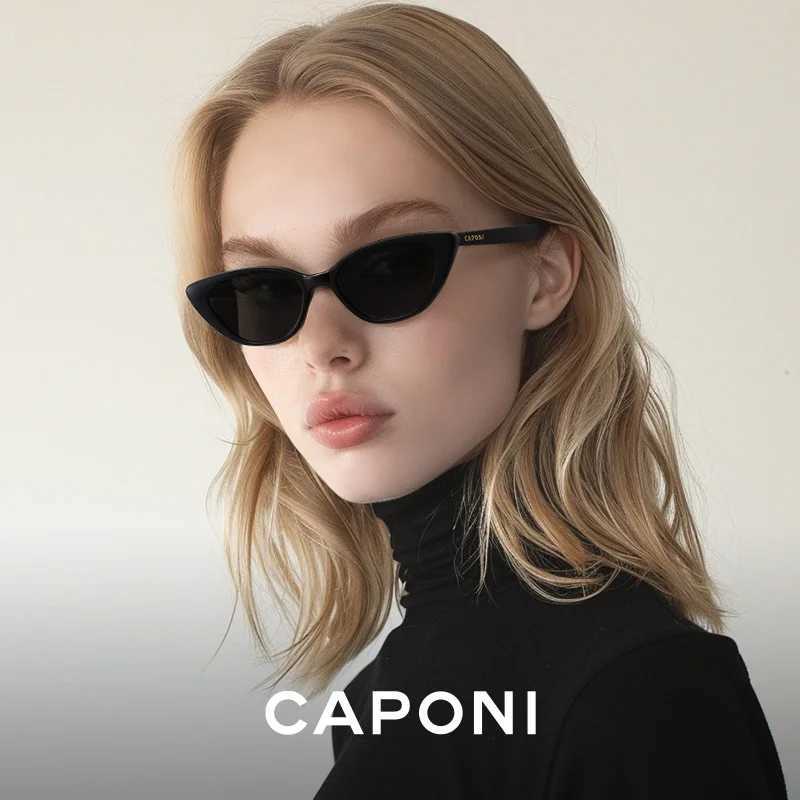 CAPONI Cat Eye Trend Women Sunglasses Polarized Anti-reflective Anti-glare Sun Glasses Female Fashionable Eyewear UV400 CP2227 Z250411