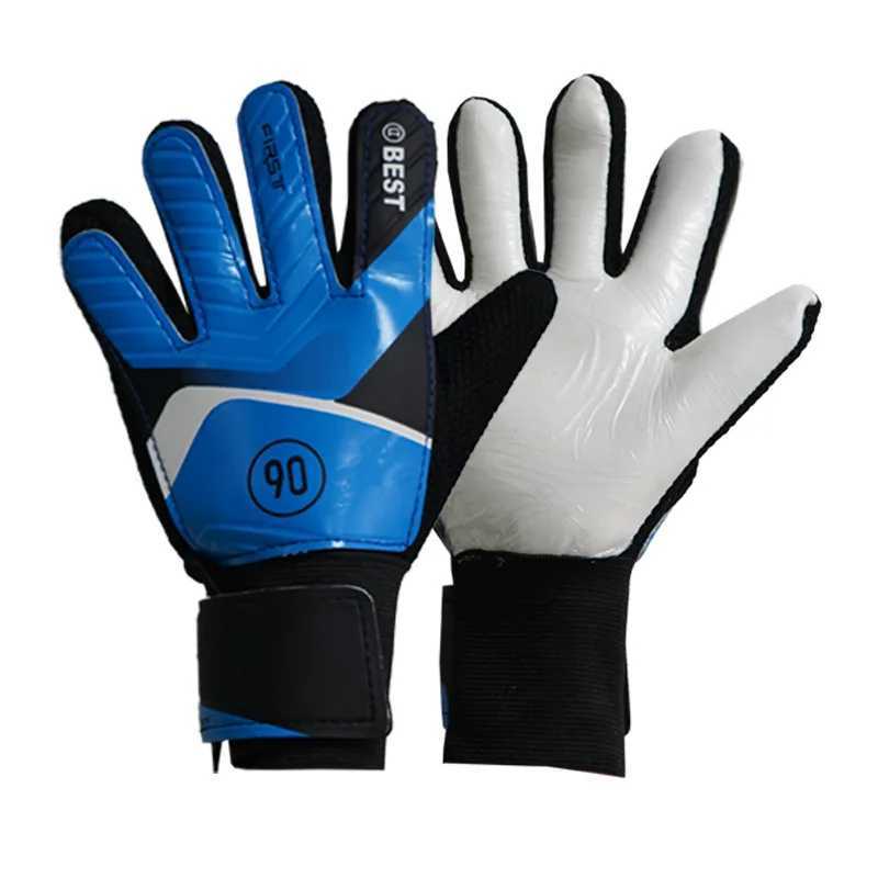 1 pair of goalkeeper gloves - wear-resistant latex anti slip football goalkeeper gloves used for training and matches football training equipmentXJ250