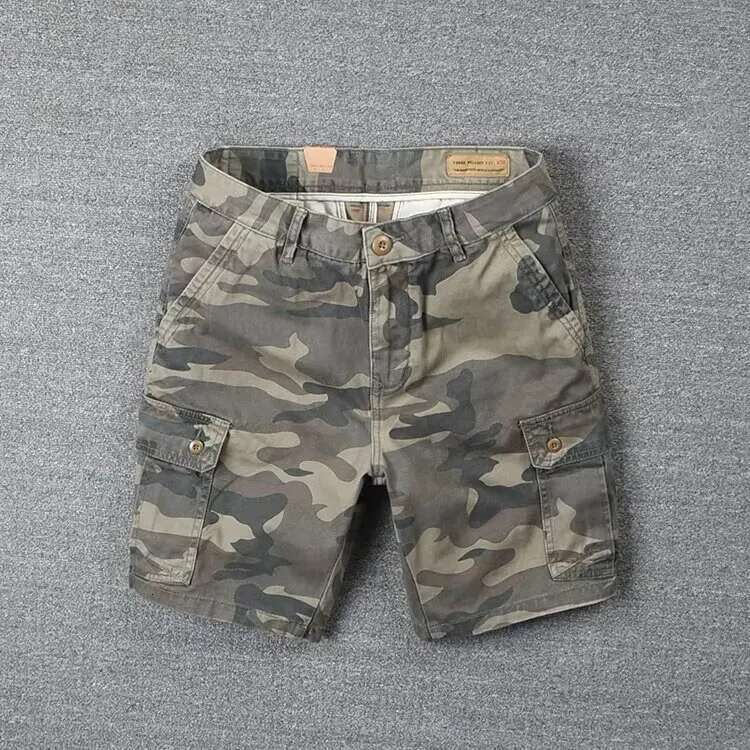 for Men Summer Casual Shorts Mens Brand Short New 4 pocekts Multi-pocket Camouflage Cargo Pants Man