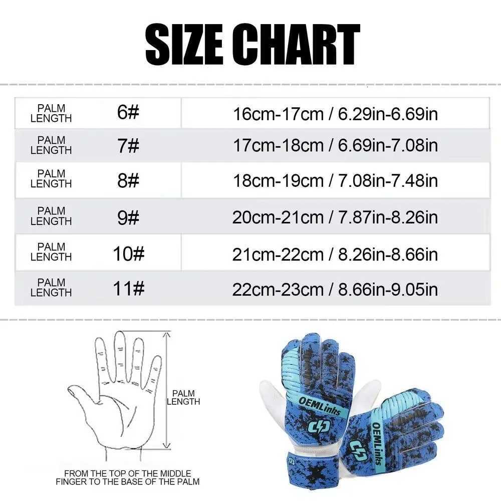 Professional Goalkeeper Gloves Football Gloves Anti Slip Breathable Thickened Professional Goalie Gloves For Finger ProtectionW251112