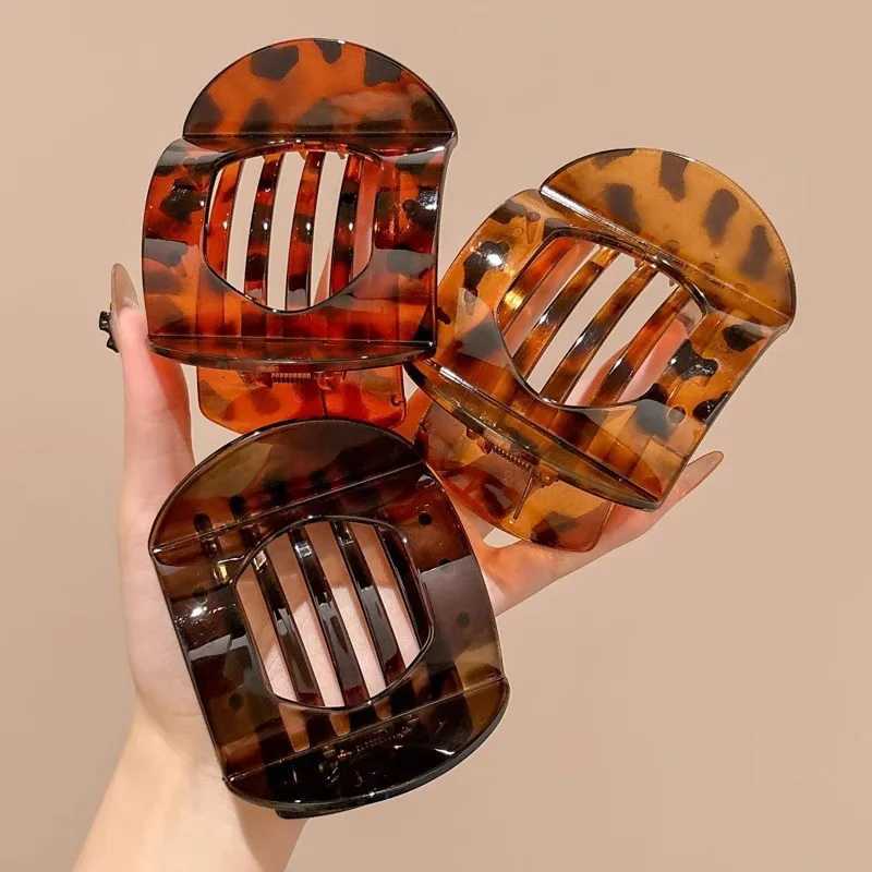 New Korean acetate hair clip hair clip accessories womens spoon clip spring clip leopard hair clip top clip simple headband clip Y2504012