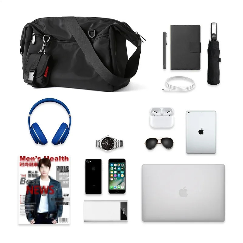 Korean cross body bag mens shoulder bag multifunctional bag casual messenger bag fashion mini bag 250411
