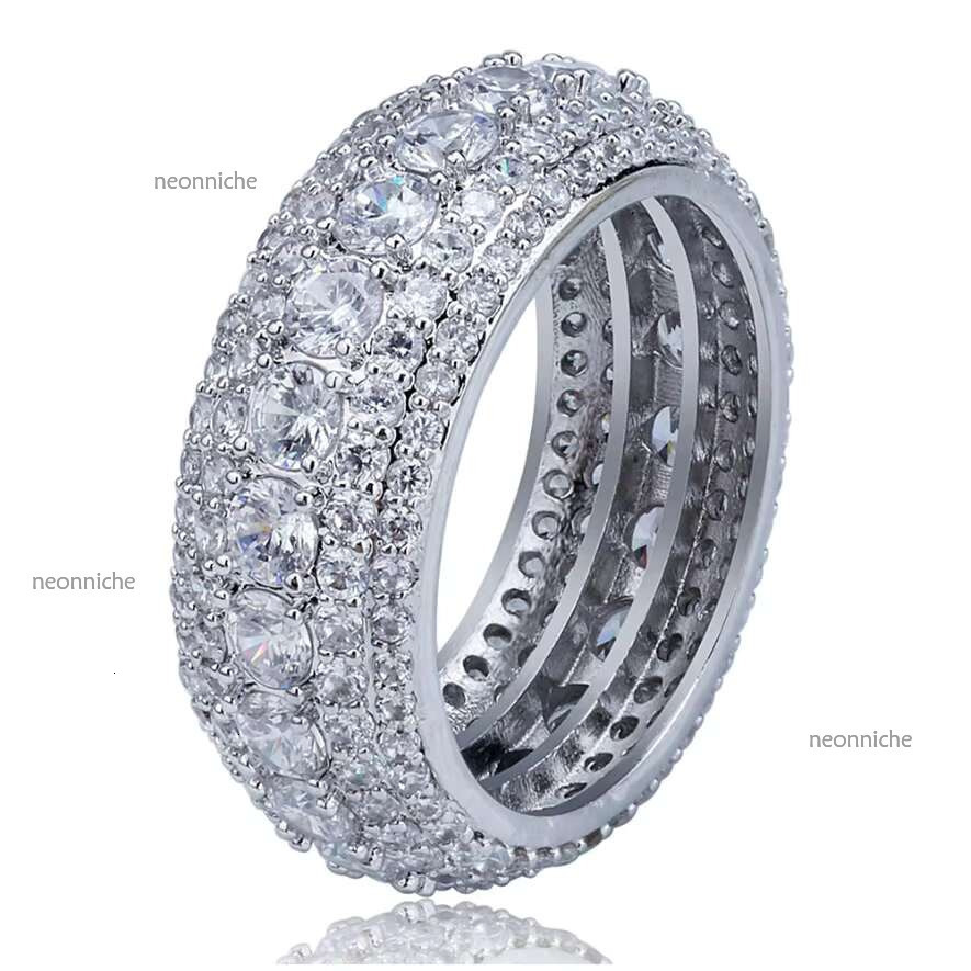 Hip Hop Style Jewelry 3D Design Custom VVS Iced Out GRA Moissanite Gemstone Rings Sterg Sier Ring