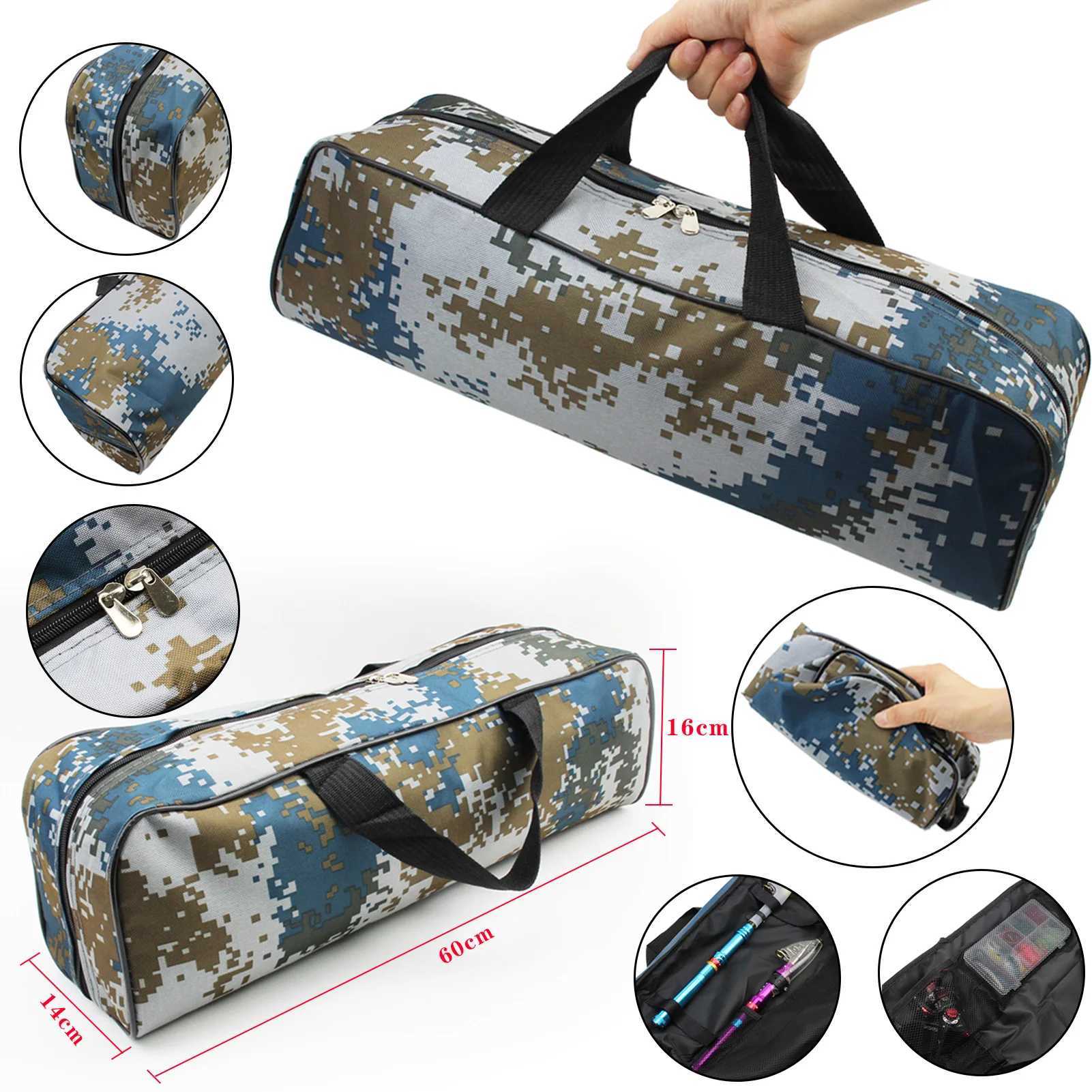 NEW 60cm length Collapsible Waterproof Fishing Bag Nylon Large Capacity Multi-Purpose Outdoor sports Portable Fishing rod bag Z250411