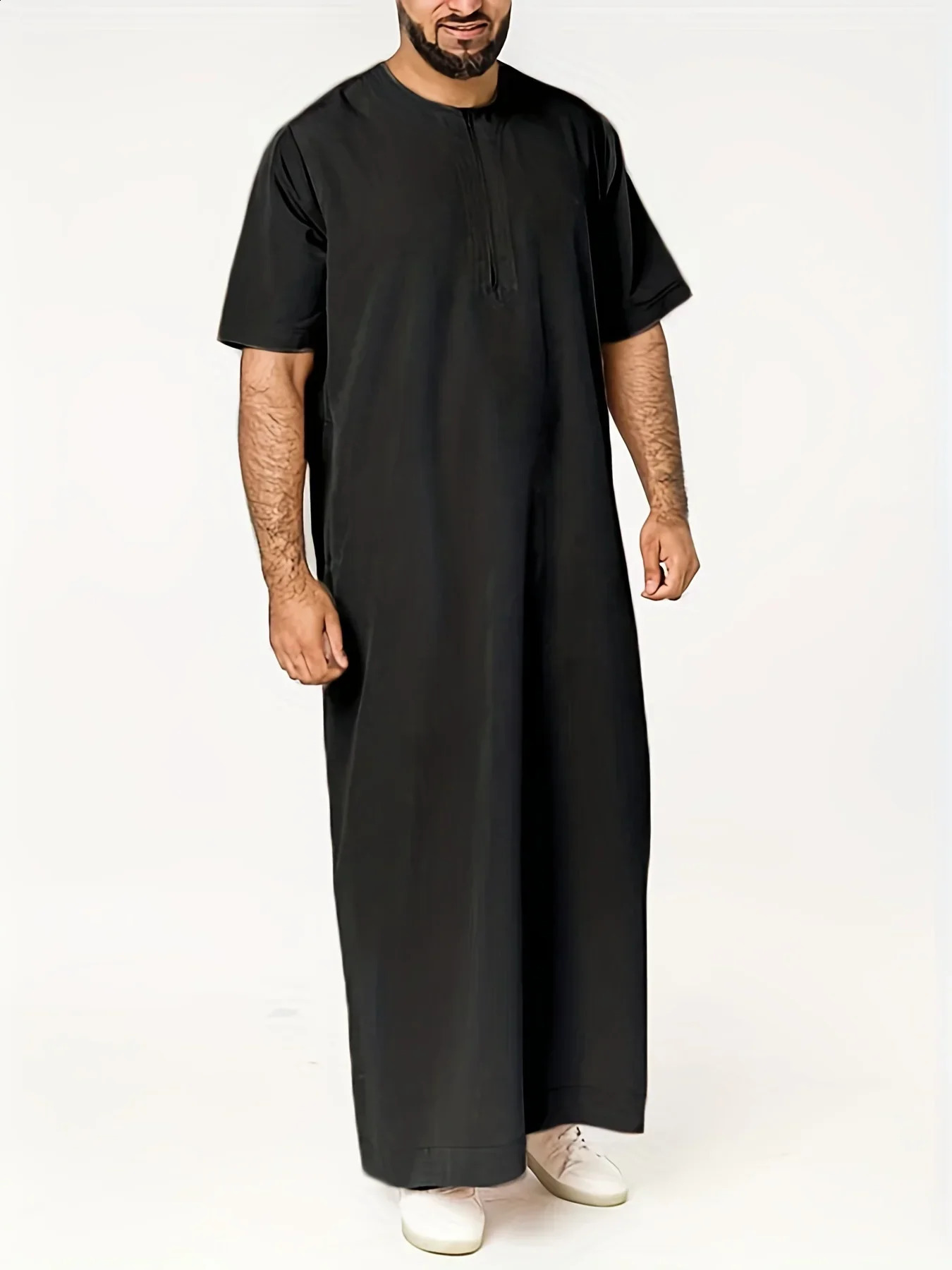 Ramadan mens clothing Saudi Arabia Thobe Jubba Dishdasha long sleeved robe Abaya Ramadan dress Ramadan clothing 250411