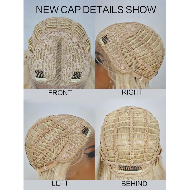 36 Inch Length Yaki Straight Front Synthetic Middle Parting HD Clear Glueless Lace Heat Resistant Fiber Pre-Plucked Haire with Baby Hair Wig for Women