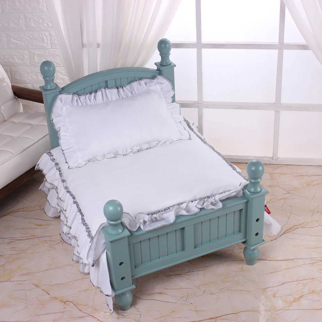 Cotton pet bed dog bed four piece pet multi-color pattern no wooden bed X250412