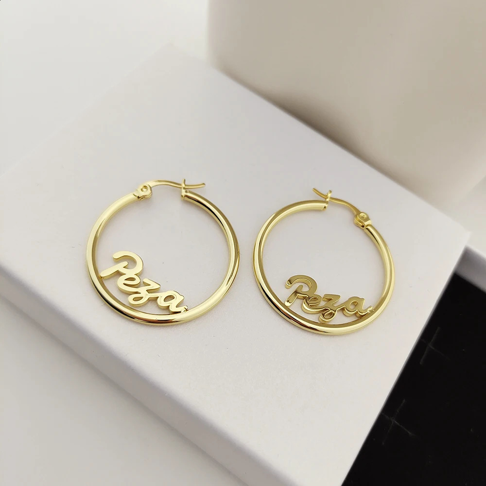 DODOAI 30-100mm Customized Earrings Customized Name Earrings Personalized Earrings with Declaration Words Childrens Jewelry Gifts 250409
