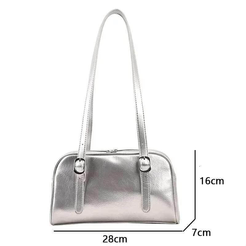 Green Commuter Shoulder Bags for Women 2025 Designer Handbags Pure Color Causal Big Capacity Pillow Underarm Bag