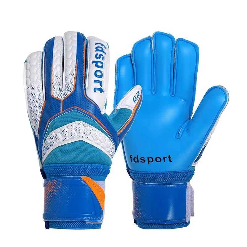 Childrens latex goalkeeper gloves football goalkeeper gloves anti slip thick football gloves finger protection childrens football glovesXJ250412