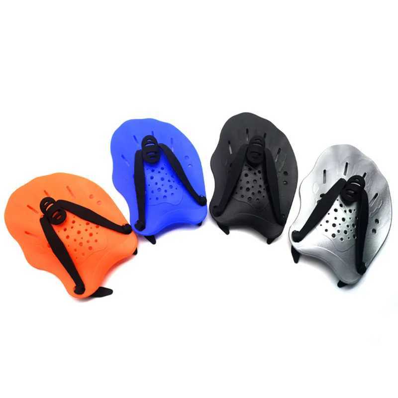 Adjustable hand net gloves for swimming paddle training suitable for men women children and swimming paddlesY250412