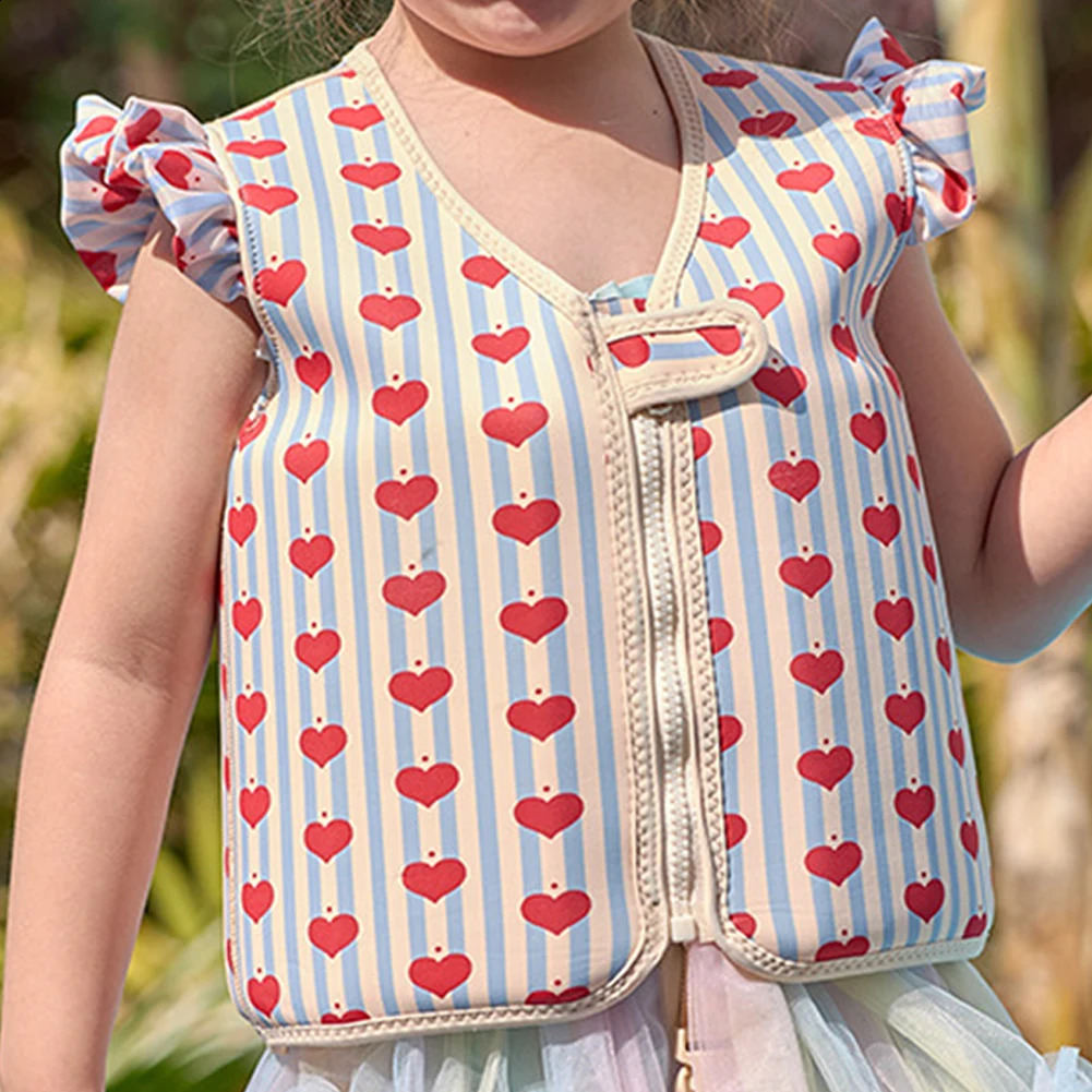Kids Swim Vest for 1-6 Years Children Swimming Training Life Jacket Toddler Swimming Training Kayak Beach Watersports Swimwear 250411