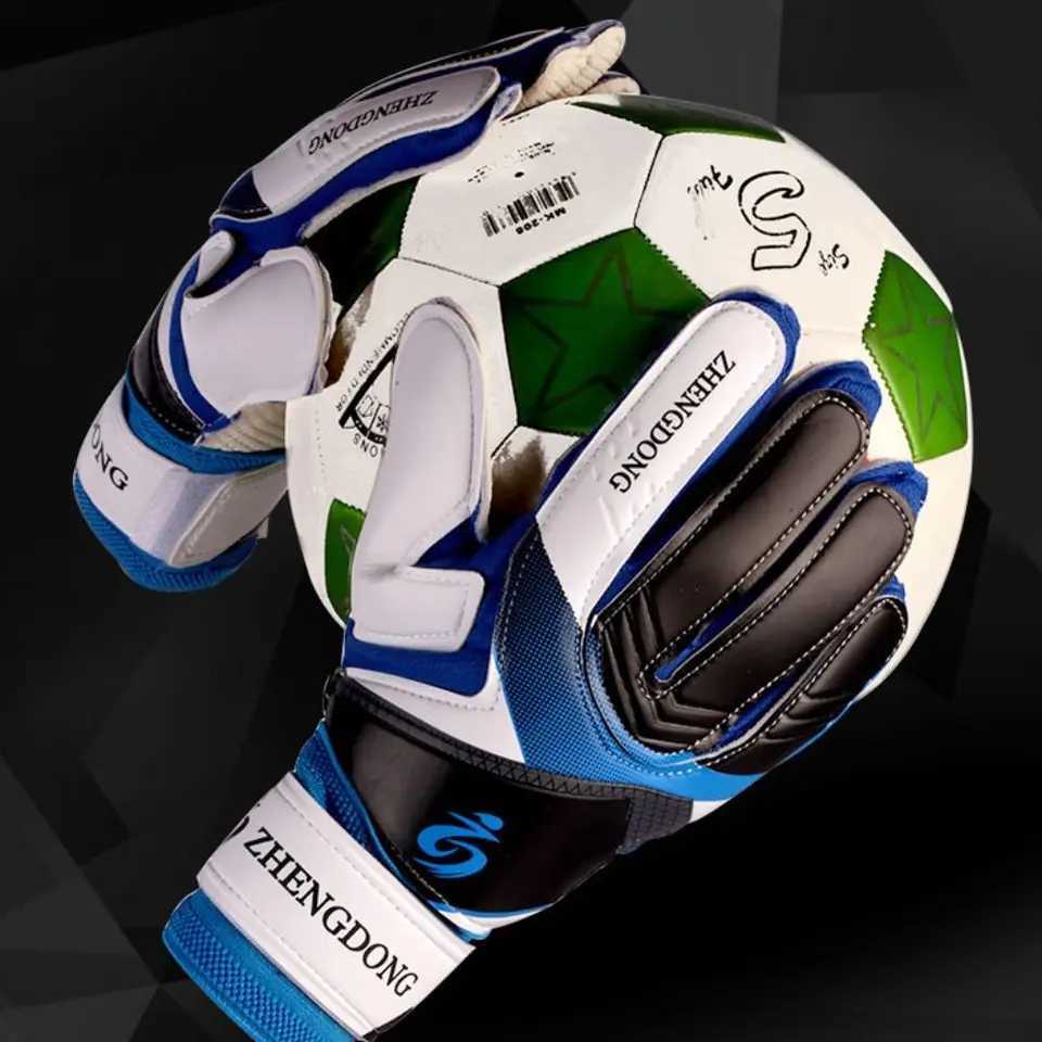 Wear-resistant Football Gloves Excellent Thick Latex Goalkeeper Training Gloves Non-Slip Colorful Goalkeeper Gloves ChildrenW251112