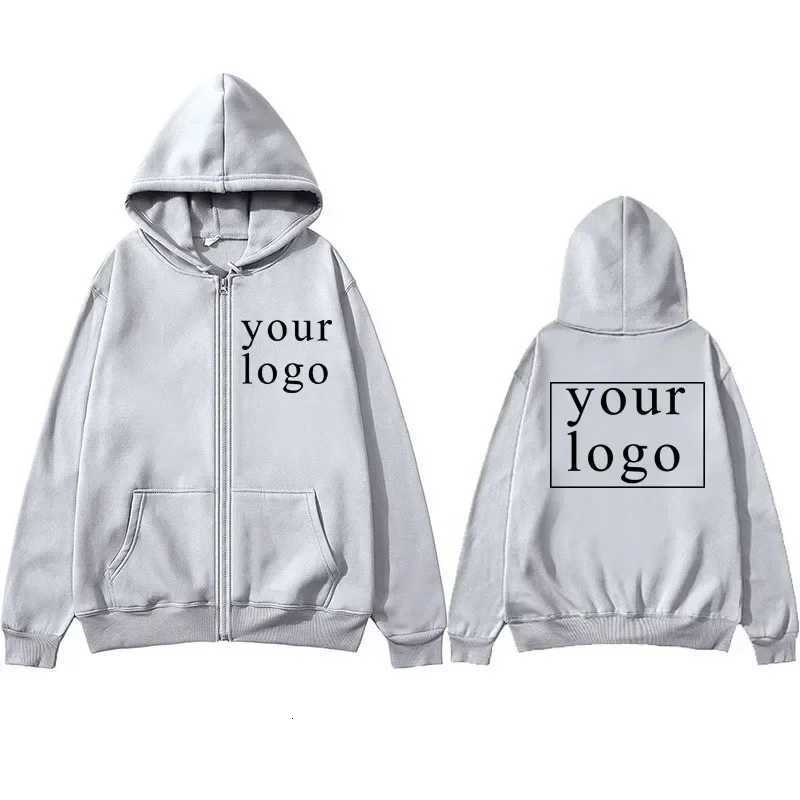 POD customization Men Women DIY Zipper cardigan hoodie 2025 New Fashion Your Own Design Brand /Picture Personalized Custom AnywhereT251112