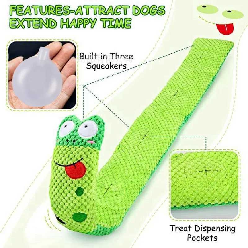 High Quality Dog Feeder Interactive Toy Indestructible Plush Sound Squeak Puppy Toys For Resistant Foldable Snail Dogs Pet Supplies T2504012