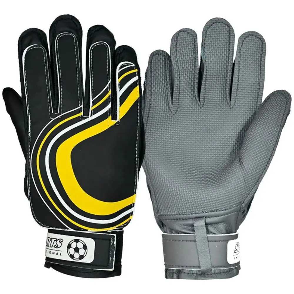 Professional Goalkeeper Glove Team Childrens Football Goalkeeper Gloves Anti slip Thick Latex Gloves Finger ProtectorXJ250412