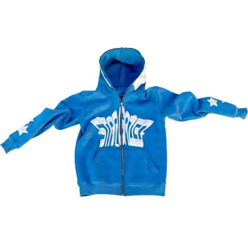Goth Letter Printing Hoodies Y2k Zip Up Women High Street Haruku Retro Hip Hop Casual Sweatshirt Korean Fashion Hoodie