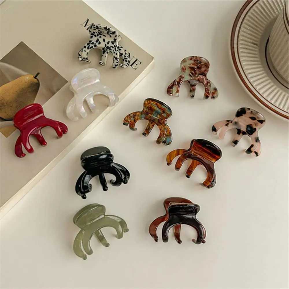 French acetate hair clip vintage crab shark clip elegant high ponytail clip womens fashionable hair accessory Y2504012