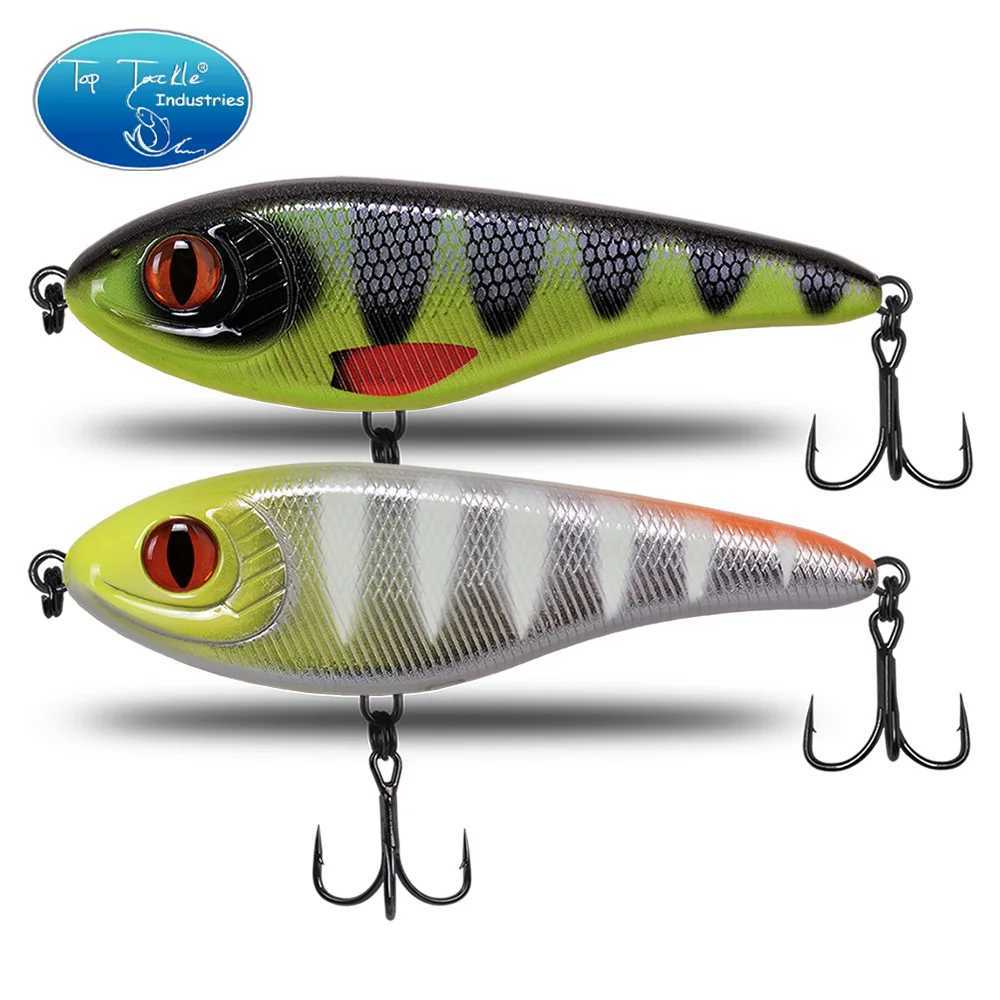 Jerk Bait 68/78/90/105/120/135/150/170mm Slow Sinking Freshwater Fishing Lure Hard Wobbler Suspending Pike Bass Musky Z250411