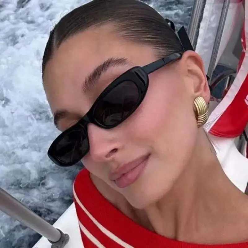 Brand Small Square Sunglasses Women Fashion Designer Sun Glasses Male Female Vintage Black Ladies Traveling StyleC250411