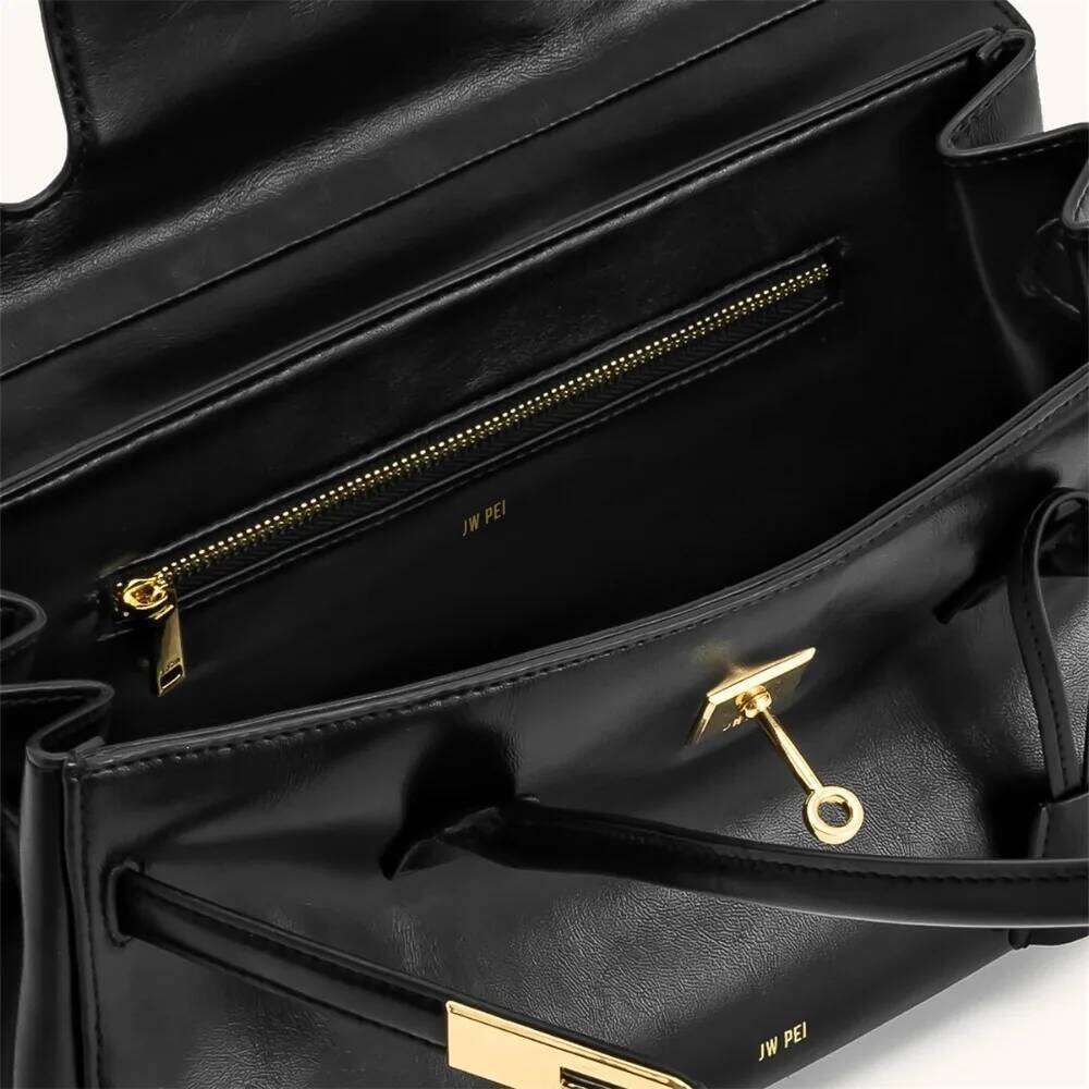 JW PEI Yara Handbag Women Tote Black Vegan Leather Designer Shoulder Bag for Work Daily Commuting Pures 2025 New